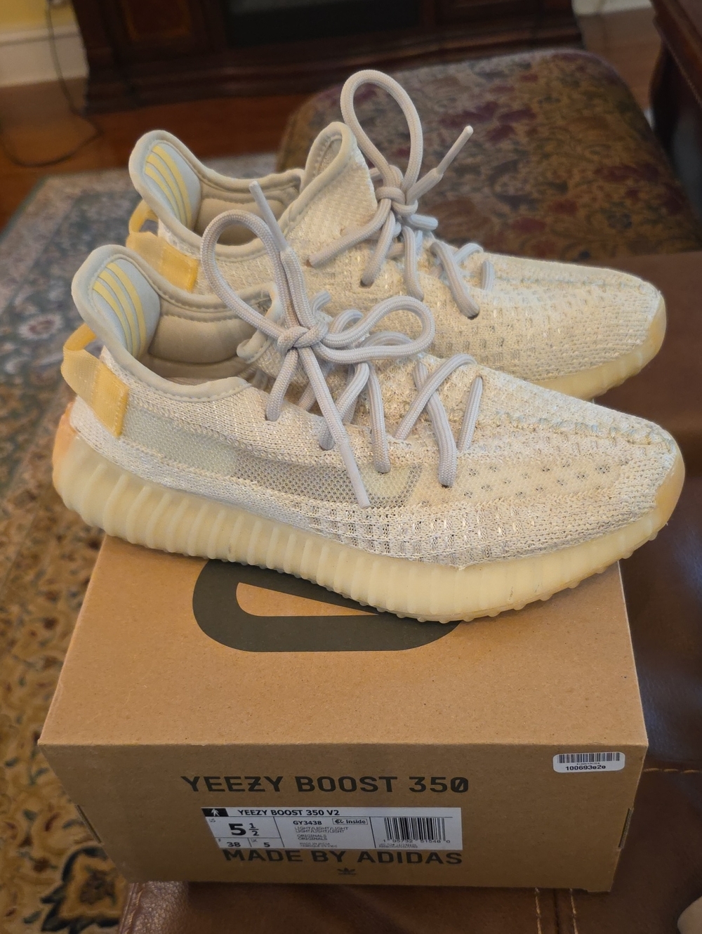 adidas Yeezy Boost 350 V2 - Cream with Pale Yellow Accents